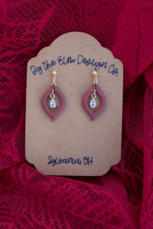 Elegant Ornament Dangle Earrings - 14k gold plated post, nickel free